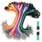 Segus Tour de Cou Clef, 100 Pièces Laniere Tour de Cou, Lanyard avec Clip de Sécurité, Cordon Tour de Cou pour Clef, Porte Badges, Sifflet, Lampe de Poche (10 Couleurs)