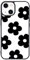 Wihytec Black & White Floral Phone Case for iPhone 12 White Black Flower Case Cover TPU Bumper Hard Back Shockproof Phone Case Girly Protective Phone Cover with Pretty Design