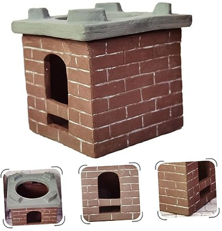 TOYANDONA 1 Pc Mini Estufa Home Decor decoração casa maqueta Invernadero decoración casa Miniaturas de Paisaje decoración de Escritorio de simulación Muebles de Escena en Miniatura cerámica