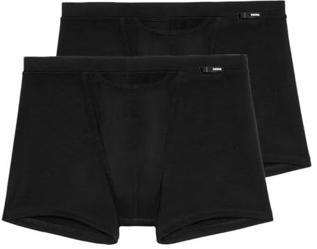 HOM - Tencel™ Soft HO1 - Retro Short/Pant - 2er Pack (M Schwarz)