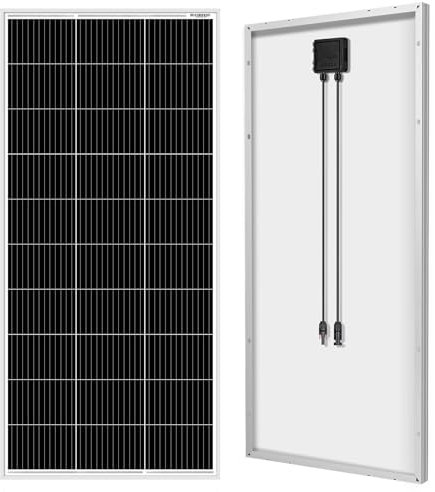 DOKIO Panel solar monocristalino de 200 W, 18 V, módulo solar de 200 W para baterías de 12 V, ideal para caravanas, camping, cobertizo de jardín
