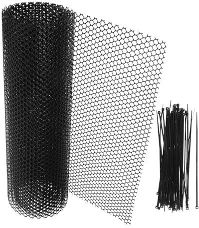 TEHAUX Treppenschutznetz Für Haustiere Sicherheitsnetz Für Treppengeländer Kunststoff Schutznetz Einfache Installation Balkon Und Fensterschutz 3m Lang 0.5m Breit