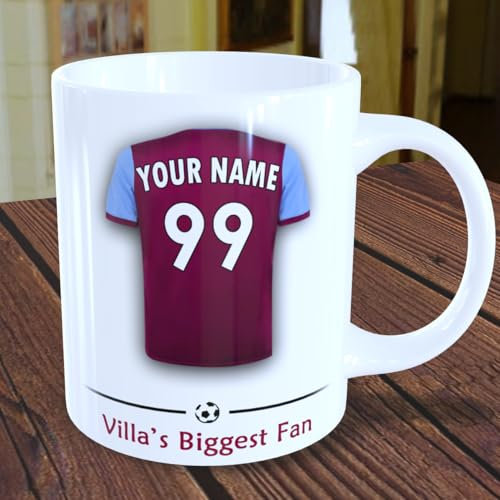 Villa Mug Personalised A.Villa Cup for Football Supporters Fans Birthday Christmas