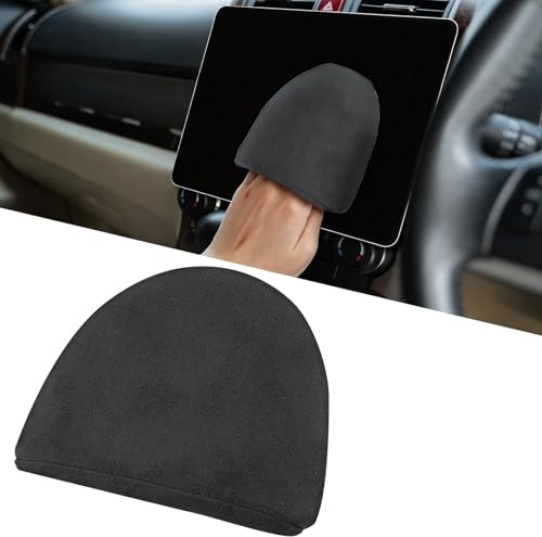 Neyauo 4.72x3.93 Car Screen Cleaner Cloth, Touch Screen Cleaning Cloth | Triangle Microfiber, Non Scratch, Reusable, Foldable, for Automotive Dashboard, LCD Display, Vehicle