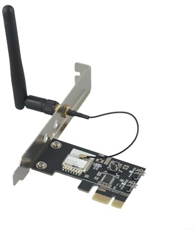 WiFi für PCIE Remote Boot Card für Tuya, Sprachsteuerung über für Alexa & Google Home, 2,4 GHz Wireless Power On/Off Schalter mit Timer für Desktop PC, keine 5G Unterstützung, Schwarz