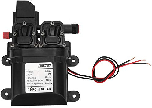 Generic Bomba de Agua de Diafragma Autocebante 12V 120W con Interruptor de Presión Automático para Barcos y Camping