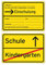 Kartenecke.de Einladungskarten Einschulung Schulanfang Jungen Mädchen 8 Stück Ortsschild