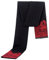 GITVIENAR Herren warme Schwarzer Schal Wollschal aus feiner 100% Alpaka Wolle, eleganter Winterschal, Loop Schal, weich, Strickschal mit Fransen Scarf Business Casual Schal