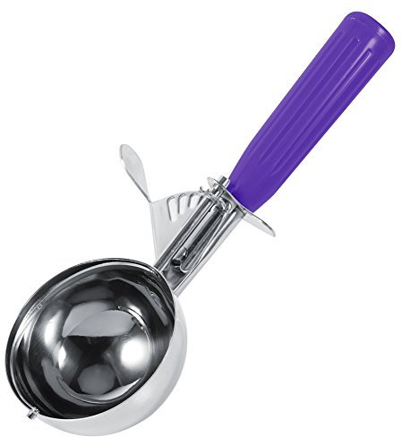 Cuillère Gâteau aux Fruits Dessert Crème Glacée Scoop Cuisine en Acier Inoxydable Melon Souple en Silicone Poignées À Main Déclencheur Libération Cuillère à Pelle