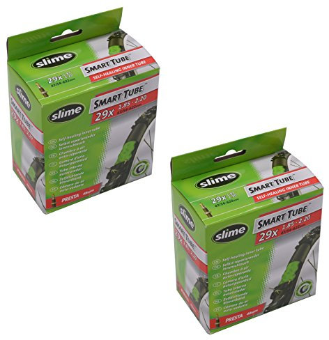 Slime Smart Tube - Tubos interiores autorreparables para bicicleta, 29 pulgadas, 4,7-5,6 cm de ancho, válvula Presta, 2 unidades