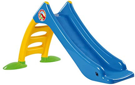 Tobogán infantil + frisbee, conexión de agua, 120 cm, color azul