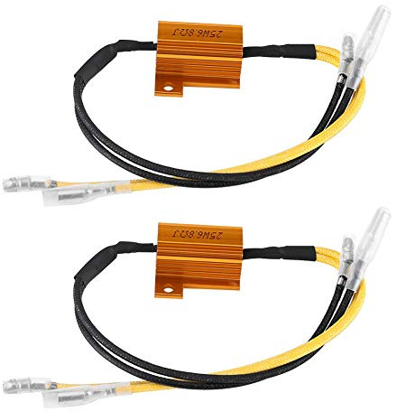 Suuonee LED-Widerstand, 25 W 6,8 ΩJ Motorrad-LED-Blinker-Anzeigeleuchte Lastwiderstand Fix Error Flash Controller