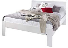 Rauch Möbel Alvara Bett Futonbett in Weiß, Liegefläche 140x200 cm BxHxT 145x90x209 cm