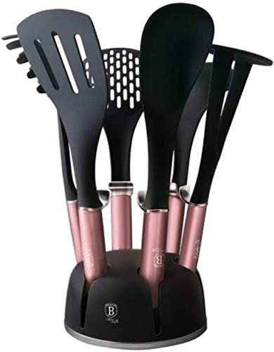 Berlinger Haus I-Rose Edition 7 piezas juego de herramientas de cocina, I-Rose Edition BH/6244 rosa acero inoxidable 18/8