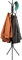 Mind Reader Alloy Collection, Coat Rack with 8 Hooks, Metal, 14.75 L x 16.5 W x 69 H, Black