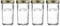 Kilner Wide Mouth Screw Top Lid Preserving Glass Jar 0.5 Litre Transparent (Pack of 4)