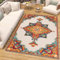 TAPISO Patio Teppich Outdoor Indoor Mehrfarbig Creme Ornament Muster Sisaloptik Strapazierfähig Wetterfest Wohnzimmer Terrasse ÖKO-TEX 160 x 220 cm