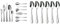 WMF Merit Besteckset 12 Personen, 66 teilig, 60 Teile mit Servierbesteck, Hohlheftmesser, Cromargan protect poliert, kratzbeständig, spülmaschinenfest & Merit Espressolöffel Set 6-teilig, 10,8 cm