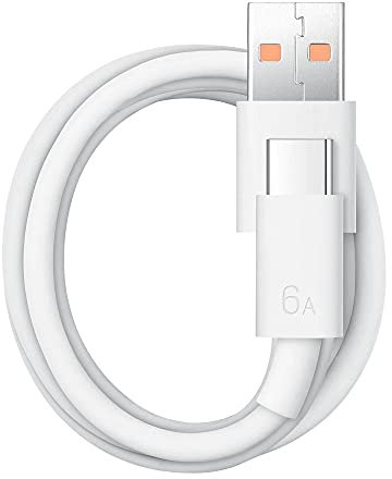 Movilux_ES Câble USB d'origine Huawei SuperCharge 6A (max 66 W) USB A vers USB C pour Huawei P50, P50 Pro, Mate X5, Mate 40 Pro, Mate 50 Pro, Mate 60, Mate Xs2, Nova 8, Nova 9, Nova 10