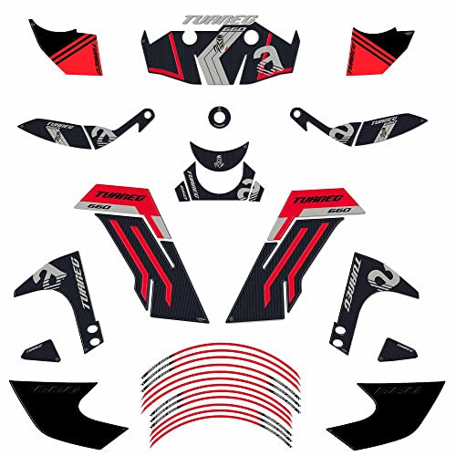labelbike - Komplett Set Motorrad Aufkleber 3D Dekorationen und Schutz aus Harz kompatibel mit Aprilia Tuareg 660 2022-2025