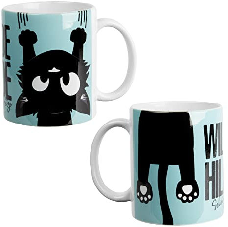 Ralf Schmitz Tasse - Wilde Hilde Schmitz' Katze Kaffeetasse Becher Kaffeebecher aus Keramik 320 ml