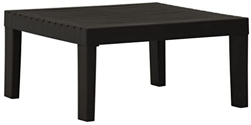 INLIFE Lounge-Gartentisch Kunststoff Grau