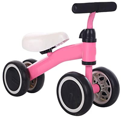 Kinder Laufrad, Stabiles Laufrad Für Kleinkinder Mit 4 Räder, Balance Lauflernrad Spielzeug Als Erstes Fahrrad Oder Geburtstagsgeschenk, Baby Fahrrad Reitspielzeug, Auto-Spielzeug Für Mädchen Jungen