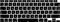 MiNGFi Italian Silicone Keyboard Cover for MacBook Air 13 Touch ID Model M1 A2337 A2179 (2020+) US keyboard layout - Black