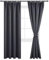 DWCN Dark Grey Curtain Blackout Curtains for Bedroom Thermal Insulated Curtain Pencil Pleat Window Curtains for Living Room with Tiebacks 66 x 90 inch Length, Dark Grey, 2 Panels