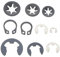 Housoutil Gaming Stand 200Pcs snap Ring Pliers Accessories Retaining Ring Set snap Retaining Ring Washing Machine Heavy Duty snap Ring Securing Clip Machine Cage Game Console Round Boxed