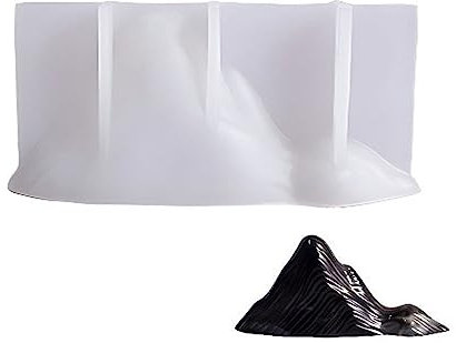 ZAYIUKI Candela di montagna,set di stampi in silicone per candele di montagna 3D Kit per la produzione di gesso in resina di sapone fai-da-te per decorazioni per la casa e regali