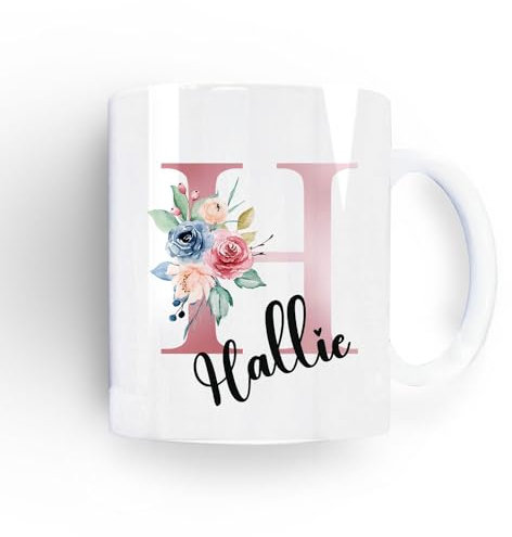 GuteGifts Personalised Name Photo Mug Ceramic Coffee Cup Birthday Christmas Gifts for Her Him Mum Daughter Nanny Auntie Sister Friends 11OZ