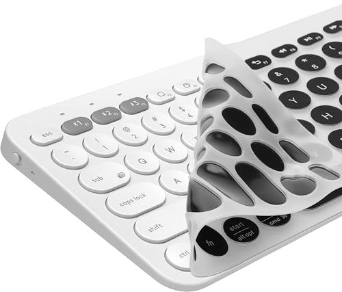 kwmobile Keyboard Cover Compatible with Logitech K380 - Keyboard Cover US English QWERTY - Black