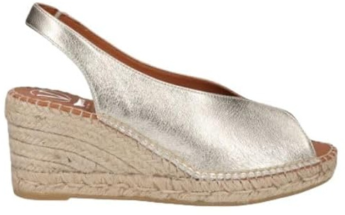 VIGUERA Valenciana Espadrilles mit Keilabsatz, mittelgroß, Gold, gold, 39 EU