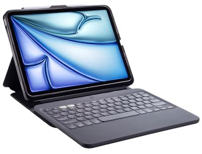 ZAGG Pro Keys 2 iPad Air 27,9 cm (M3) / Air 27,9 cm (M2) / iPad Air 27,9 cm (11 Zoll) (4. und 5. Generation), Schutzhülle für kabellose Tastatur und abnehmbare Folientasten, Tasten