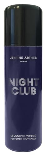 JEANNE ARTHES - Deodorant für Herren Night Club – Duftspray – Duft Moschus Jasmin – 200 ml