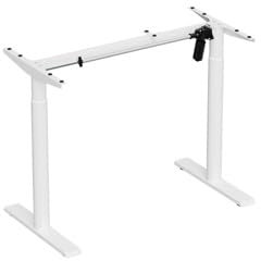 KIMEX - Pied de Bureau - Motorisé - Hauteur réglable 70-120 cm - Blanc - 150-5004