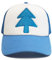 ZXRSJBL Dipper Blau Tannenbaum Baseballmütze Unisex Erwachsene Trucker Hut, Bestickte Baseballmütze für Erwachsene, hellblau/weiß Hut