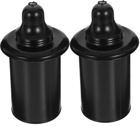 HOMSFOU 2 Piezas Tarro De Antorcha Tanque De Antorcha Combustible De La Antorcha Soporte De Combustible Para Antorcha Contenedor De Antorcha Botes Recargables De Antorcha Planchar Black