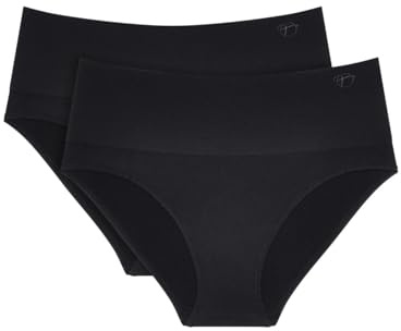 Triumph Women's Soft Sculpt Bandeau Maxi 2P Briefs, Black, 46 (2er Pack)