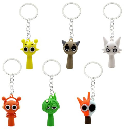 SYSYSYYASNL Keyring, Keychain, Anime Figures Game Keyring, School Bag Decoration, Gift for Boys and Girls