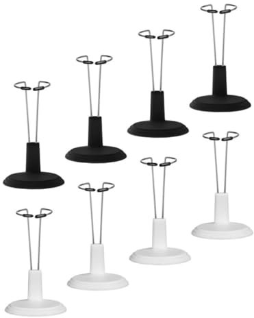 Generisch 8st Tragrahmen Sprechende Puppe Puppenwagen Puppenhausmöbel -Puppe Puppenständer Für Den Haushalt Vertikaler Puppenständer Actionfiguren-Display Puppenhalterung PVC