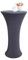 LinFortune Stretch Stehtischhusse Stehtisch Husse,Cocktail Runde Elastische Tischdecke,Stehtischdecke,Leinen,Hotelparty,Bankett,Event,Hochzeit Tischdecke Dekoration,Grau,80x110cm