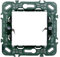 SUPPORTO A 2 MODULI, PER CASSETTA SCATOLA TONDA 502, PER PLACCA A 2 POSTI, COMPATIBILE CON VIMAR PLANA, SERIE STARLIGHT, SERIE CIVILE, MASCHERINA