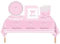 61Pcs Pink Bowknot Birthday Tableware Decorations Sets for Her Party Decor,Bowknot Table Cloth Decoration Paper Cups Napkins Plates,Bow Paper Dinnerware for Girls Her Baby shower Wedding Party