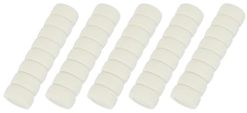 sourcing map 5 Pcs Door Knob Cover, Safety Door Handle Protector Covers Anti-Collision Soft Spiral Door Knob Covers Foam Door Pull Cover for Bedrooms Bathrooms Offices Doors, White