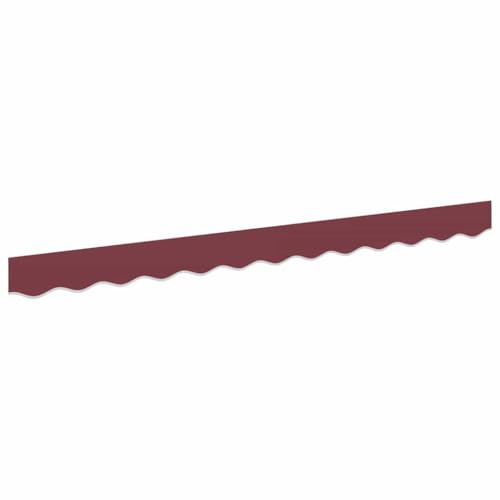 vidaXL Markisenschürzen-Ersatz Burgunderstreifen 230 x 20 cm Polyester