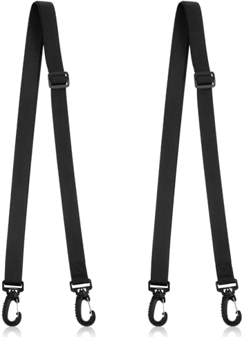 Alrhso Taschengurte Zum Wechseln, 2.5cm x 150cm Taschengurt Schwarz Taschenband Schultergurt Schulterriemen für Laptoptasche Umhängetasche Aktentasche Crossbody-Tasche Reisetasche