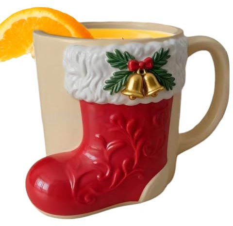 Genérico Tazas De Navidad - Resina De Hombre De Jengibre De Alce - Taza Navideña Con Calcetines, Árbol Y Jengibre | Para Bebidas Calientes Frías Té Leche Fiesta Decoración Hogar Oficina Restaurante