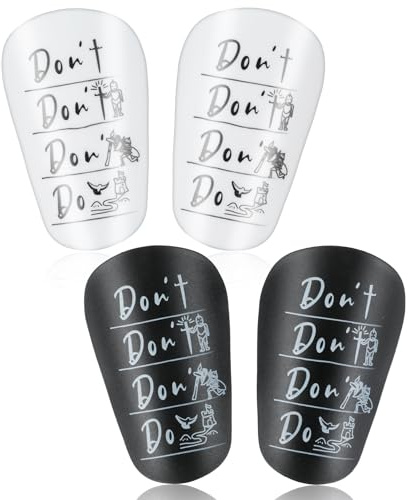 2 Pairs Mini Schienbeinschoner, 10 x 6 cm Mini Shin Pads, Leicht & Atmungsaktiv für Kinder, Jugendliche & Erwachsene